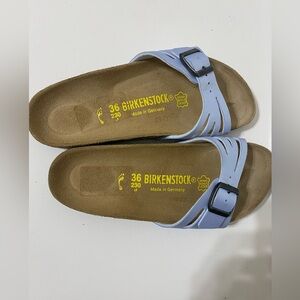 Birkenstock Molina Women's Light Blue Slide Sandals size 36